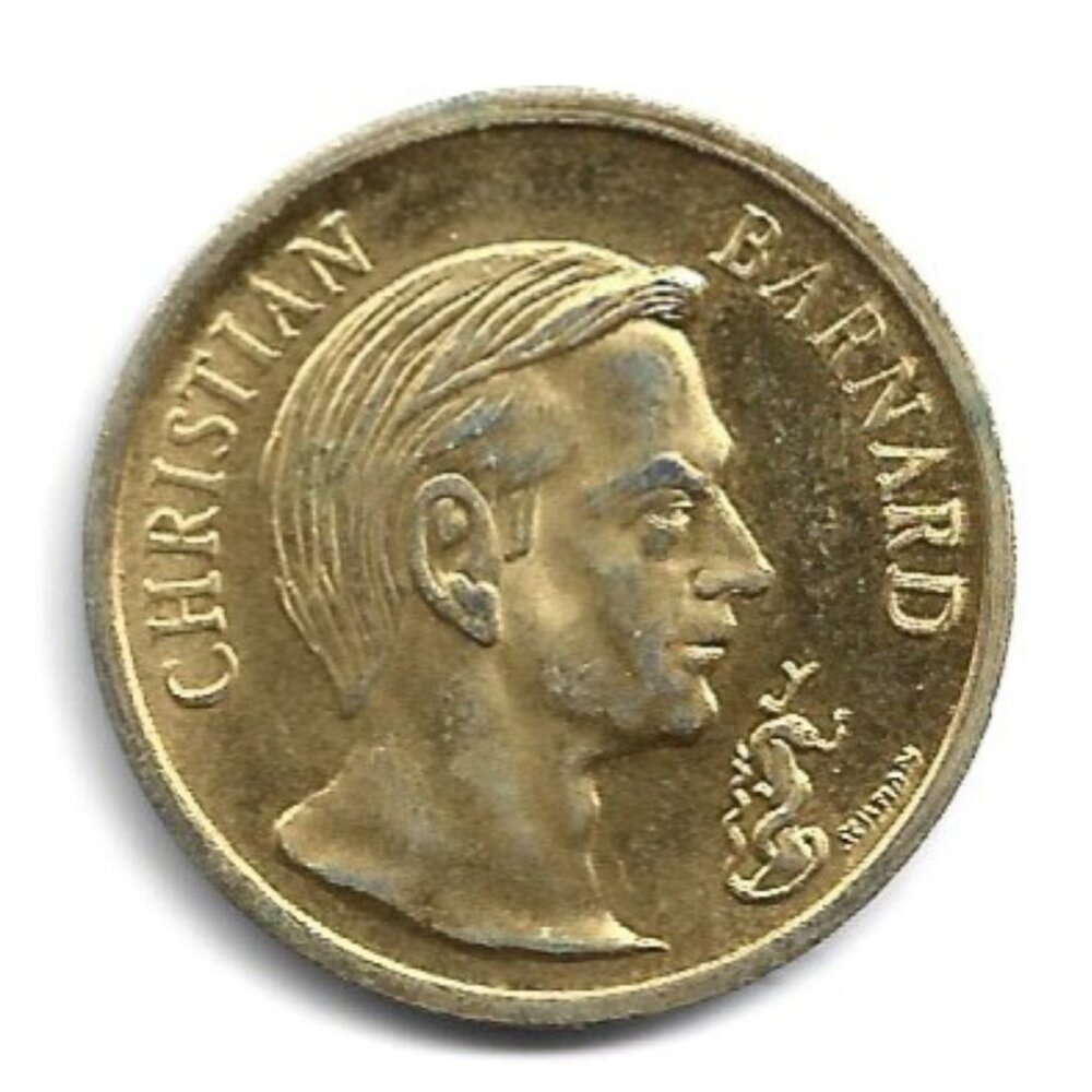 Canada Dr. Christian Barnard Plated Commemorative Medal (b99)
